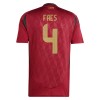 Original Fußballtrikot Belgien Faes 4 Heimtrikot EURO 2024 Für Herren